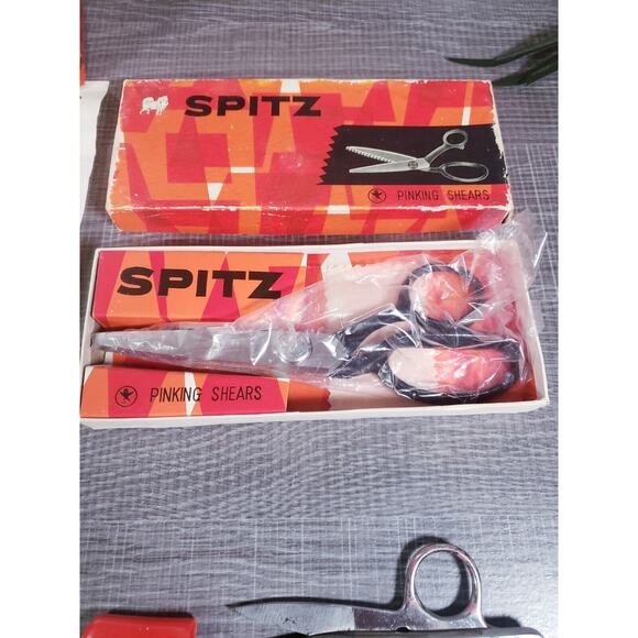 VINTAGE LOT Gold Seal Nippers Scissors - Spitz Pinking Shears & Imra Wool Cuter - Picture 6 of 16